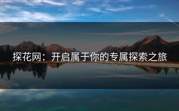 探花网：开启属于你的专属探索之旅